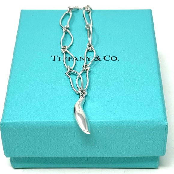 Authentic Tiffany & Co. Frank Gehry Fish Dangle Charm Bracelet - Picture 4 of 10